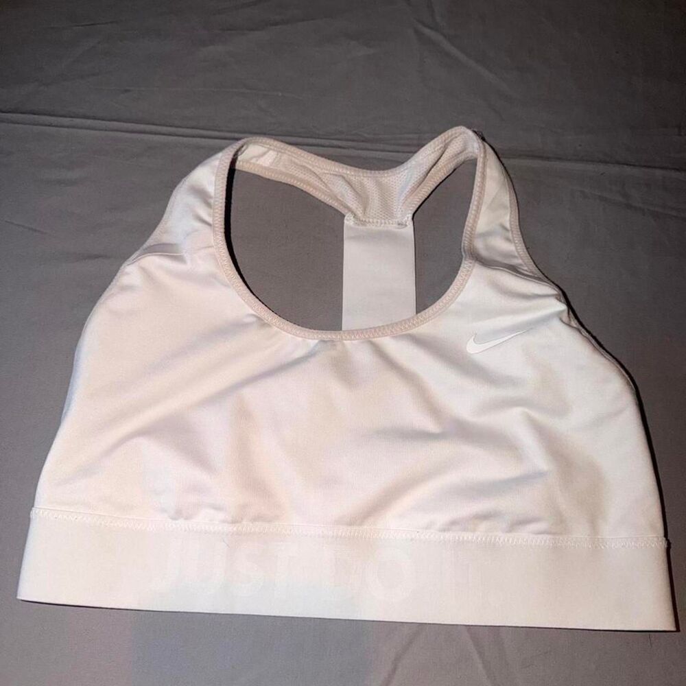 Nike Women's White and Cream Bra